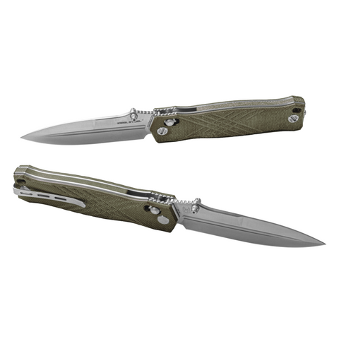 Real Steel Muninn Taschenmesser Slide Lock Folding mit VG-10 Blade und Micarta Griff, designet von Ivan D. Braginets